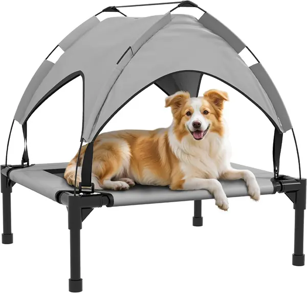 Erhöhtes Hundebett mit Baldachin Oxford 76x61x69