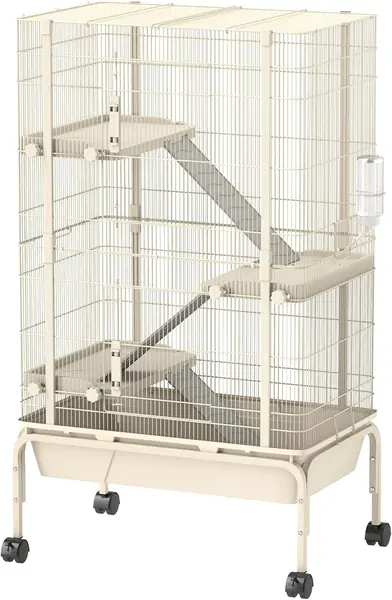 Freigehege Kleintiergehege mit 3 Rampen 69 x 44 x 120 cm
