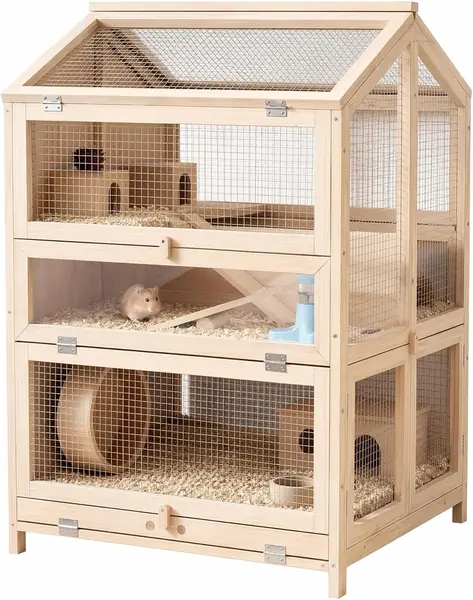 Hamsterkäfig 3 Etagen für Kleintiere 68 x 61