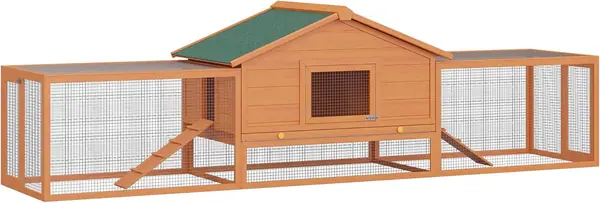 Hasenstall für Zwergkaninchen 309 x 79 x 86 cm Outdoor