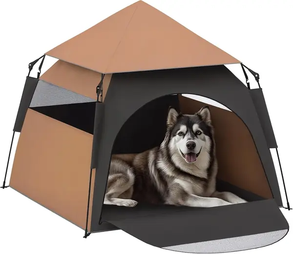 Haustierzelt Katzenzelt mit Meshfenster 120x120x106cm