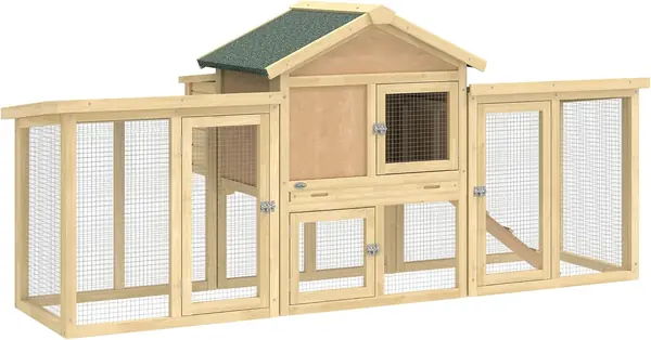 Hühnerstall Hühnerhaus 204x85x93 cm