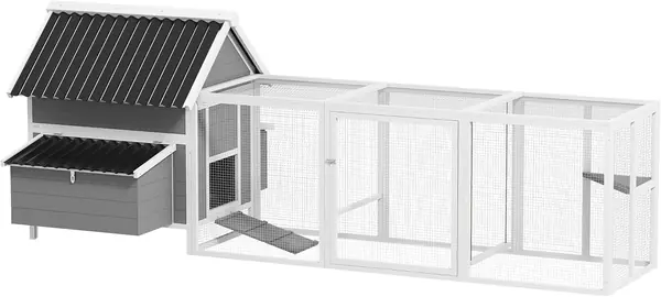 Hühnerstall Hühnerhaus für 7-10 Hühner 283 x 133