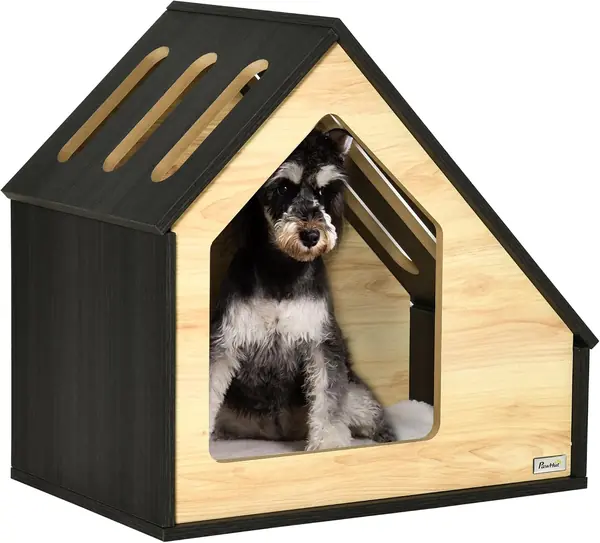 Hundehütte aus Holz Indoor Katzenhöhle Katzenhaus