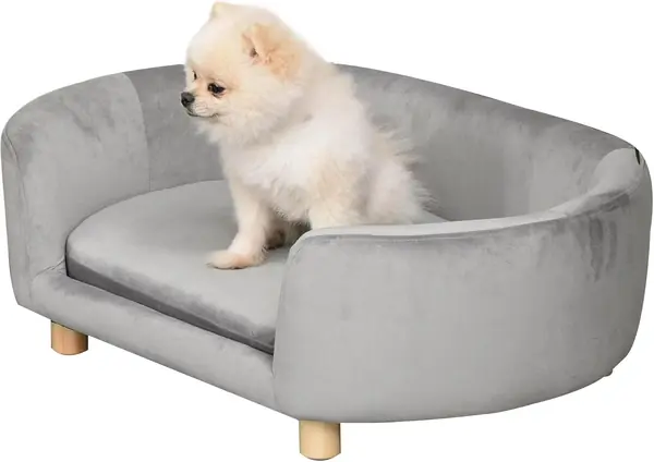 Hundesofa Hundebett für kleine Hunde 86 x 55 x 33 cm