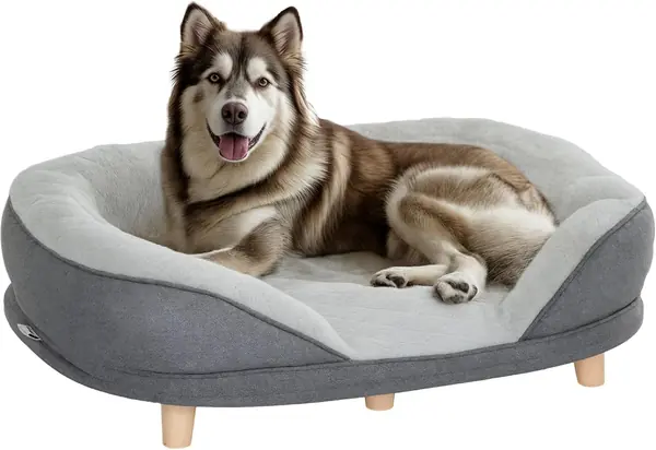 Hundesofa Hundecouch Waschbarer Bezug 90cm x 78cm x 25cm