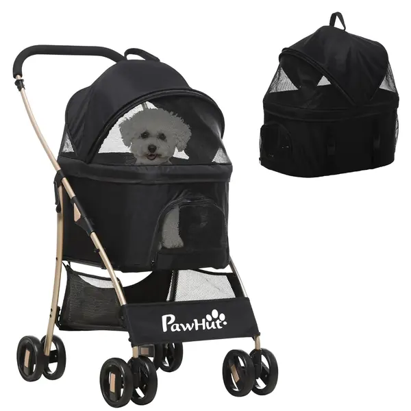 Hundewagen – 2 in 1 Hundetrolley, Tragetasche