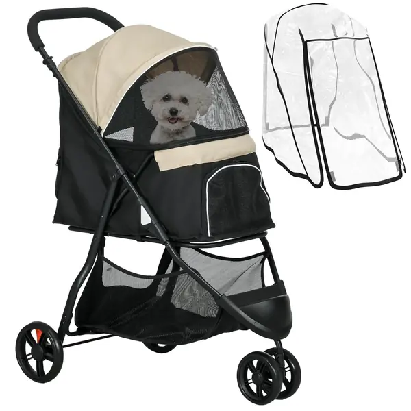 Hundewagen 2 in 1 klappbar für Hunde & Katzen bis 10 kg