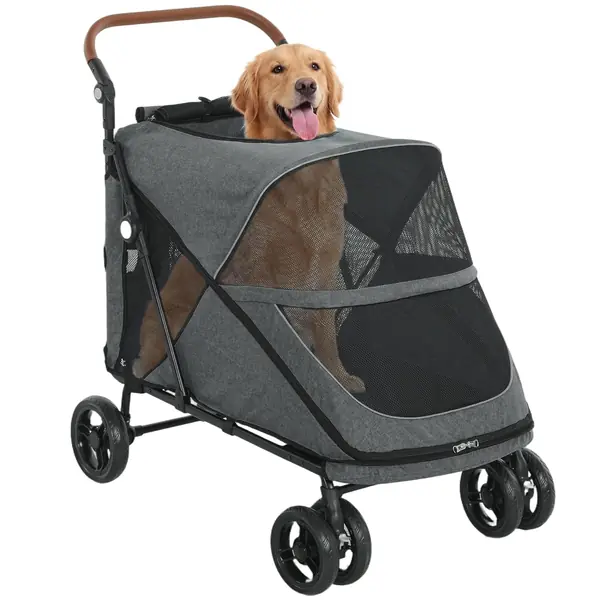 Hundewagen Faltbar für Große Hunde bis 30 kg mit 4