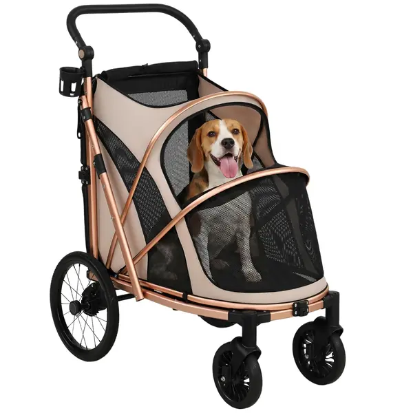 Hundewagen Faltbar Hundebuggy Mittelgroße Hunde 20 kg