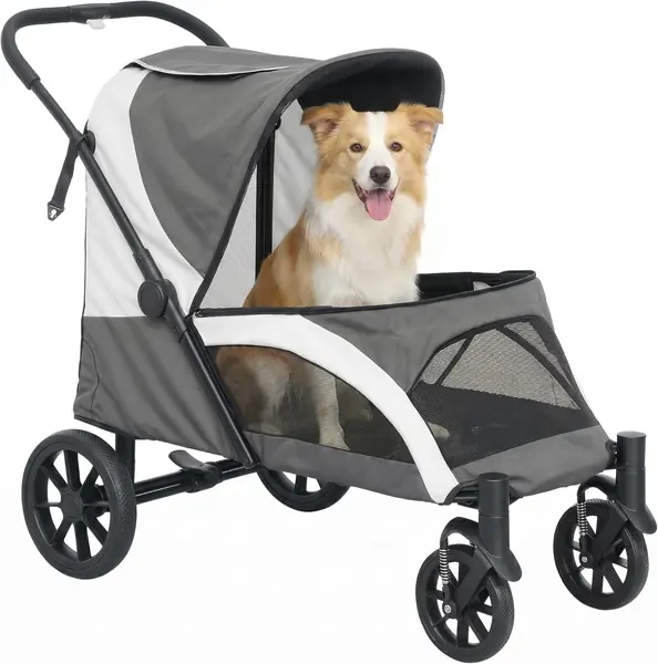 Hundewagen Hundebuggy klappbar für große Hunde & Katzen