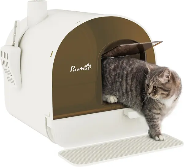 Katzentoilette mit Deckel für kleine Katzen 43 x 44 x 47