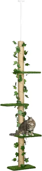 Kratzbaum Deckenhoch 202-242 cm für Mittelgroße Katzen