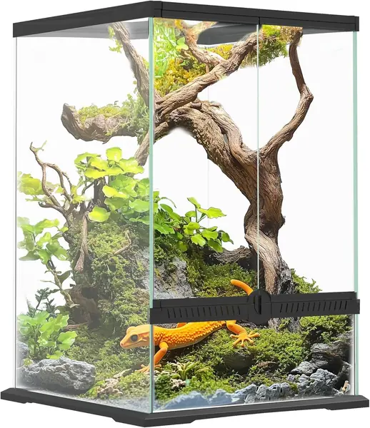 Terrarium aus Glas – für Reptilien, mit Belüftung