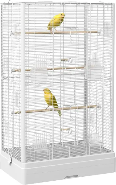 Vogelkäfig, Voliere mit Türen, Sitzstangen - Käfig…